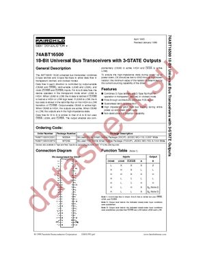 74ABT16500CSSC datasheet  